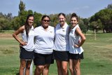 Central Valley Conference golf champs: Dani Kinder, Madisyn Levan, Aiyana Barrios, and Lauren Black.